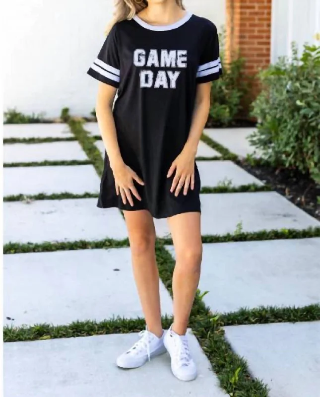 Game Day Dress In Block Print