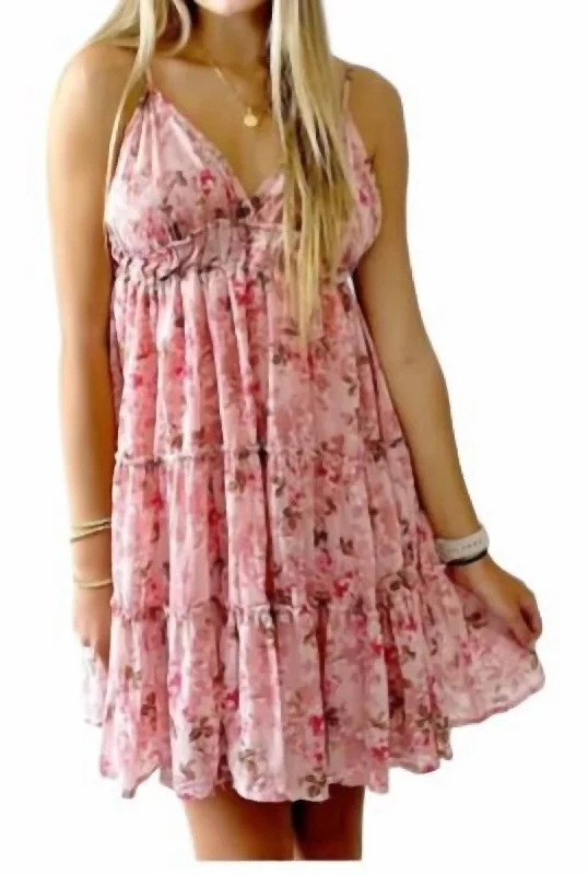 All In A Day Dress In Rose