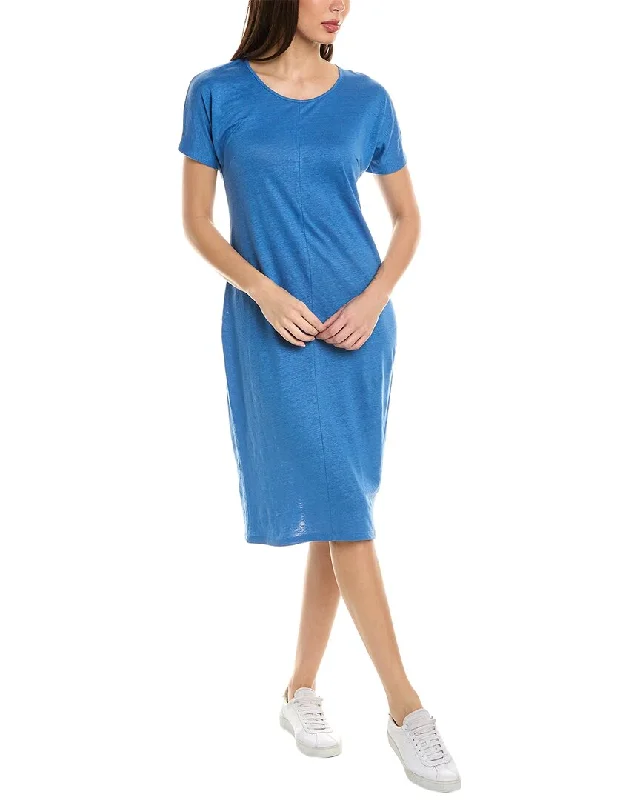 Majestic Filatures Linen-Blend T-Shirt Dress