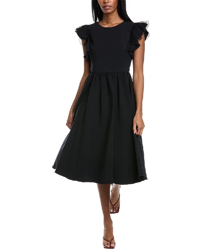 Mikael Aghal A-Line Midi Dress