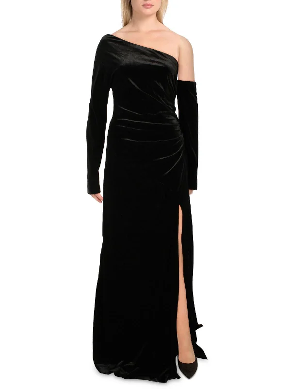 Womens Asymmetric Long Evening Dress