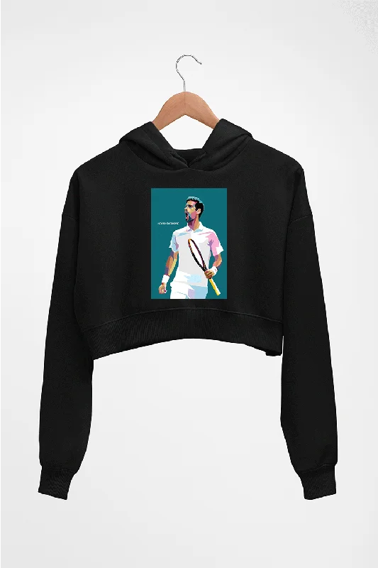 Novak Djokovic Tennis Crop HOODIE FOR WOMEN