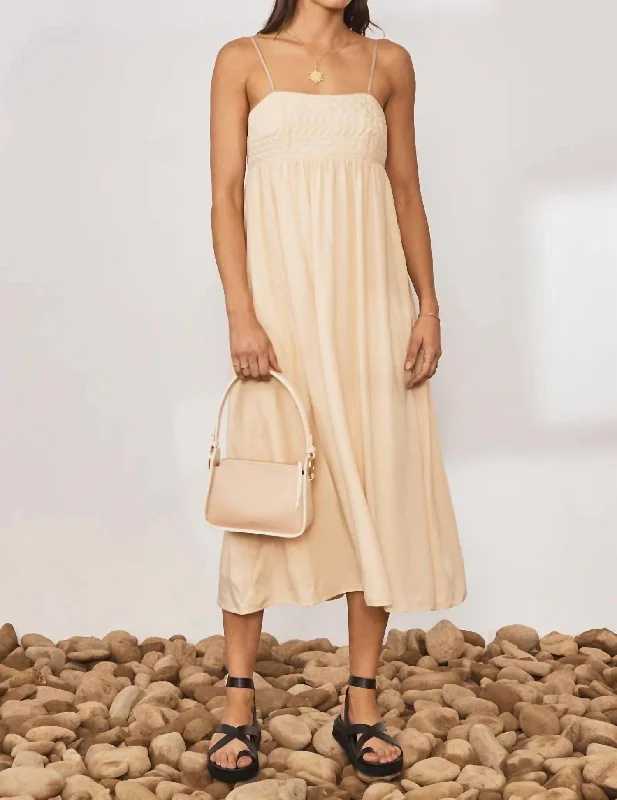 Jensine Dress In Almond