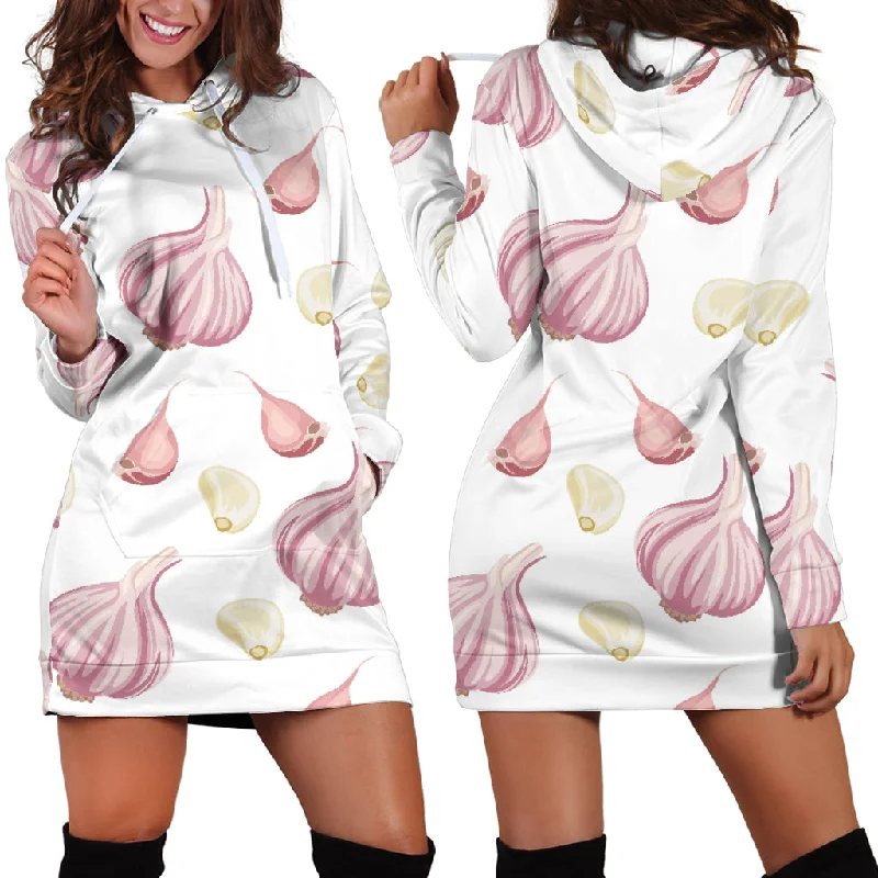 Garlic Pattern Women'S Hoodie Dress