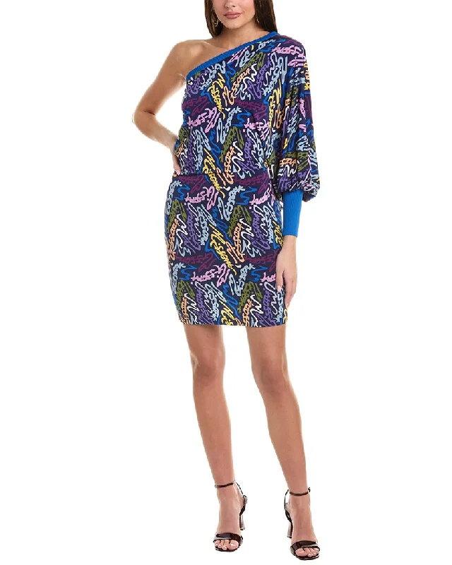 M Missoni One Shoulder Sheath Dress