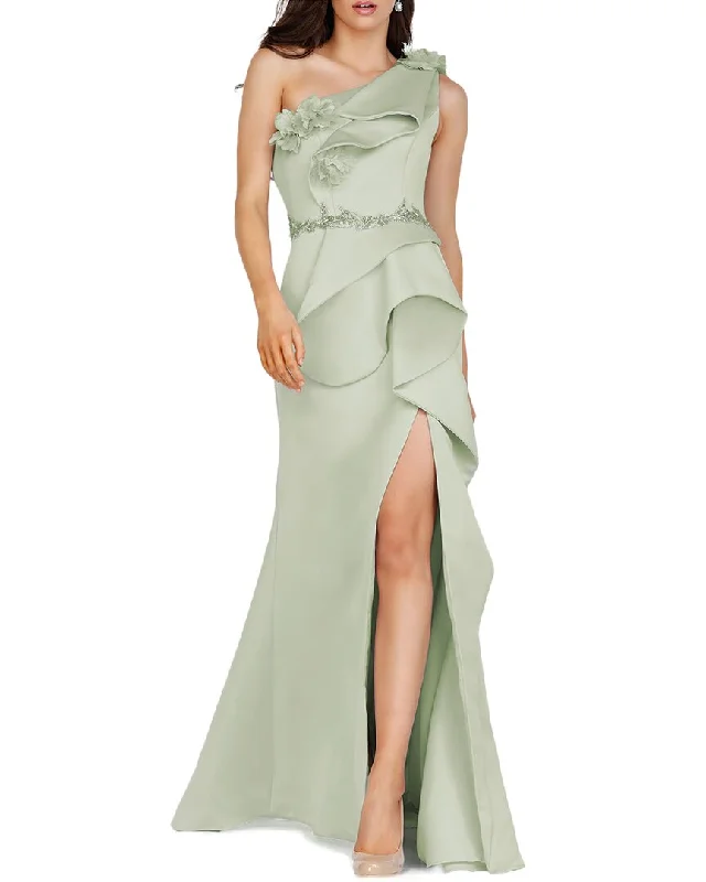 Terani One Shoulder 3D Dress