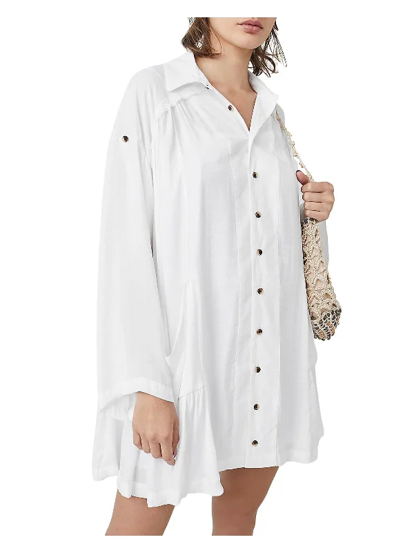 Moonstruck Womens Comfy Flowy Shirtdress