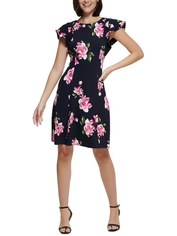 Womens Semi-Formal Mini Fit & Flare Dress