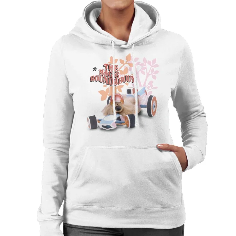 The Magic Roundabout Dougal Race Car Women's Hooded Sweatshirt